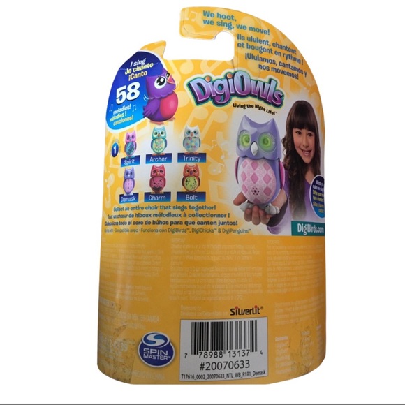 Spin Master DigiOwls Electronic Pet Toy Damask Interactive DigiBirds Dance Sing - Picture 5 of 7